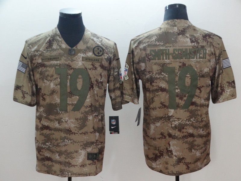 Men Pittsburgh Steelers #19 Smith-schuster Camo Nike Limited NFL Jersey->pittsburgh steelers->NFL Jersey